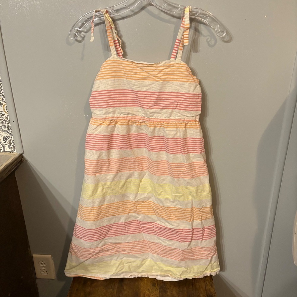 Crazy‎ Eight Striped Dress Sleeveless Casual Sundress (Girls Large 10/12)